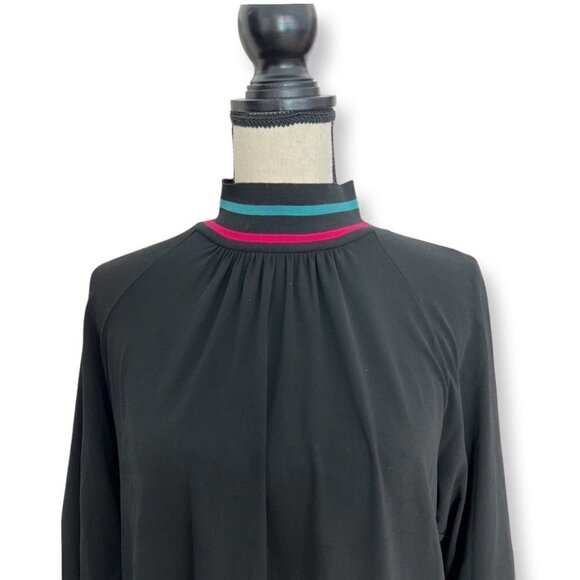 Giorgio Armani black color stripped detail blouse size 42 - Picture 2 of 6
